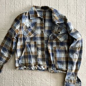 Western range cropped flannel